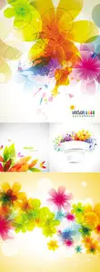 Color Spring Backgrounds Vector