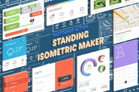 CreativeMarket - Standing Isometric Maker