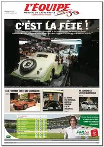 L'Equipe + Mondial de L'Automobile - Samedi 02 Octobre 2010