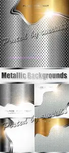 Metallic Backgrounds Vector
