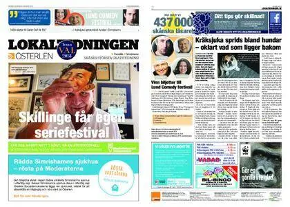 Lokaltidningen Österlen – 18 augusti 2018