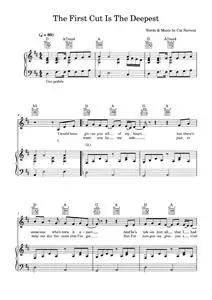 The First Cut Is The Deepest - Sheryl Crow (Piano-Vocal-Guitar (Piano Accompaniment))