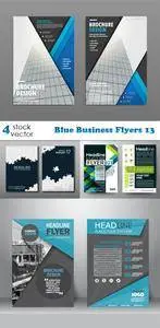 Vectors - Blue Business Flyers 13