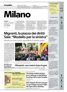 la Repubblica Milano - 12 Gennaio 2019