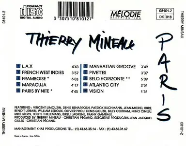 Thierry Mineau - Paris (1989) {Melodie}