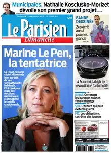 Le Parisien du Dimanche 15 Septembre 2013