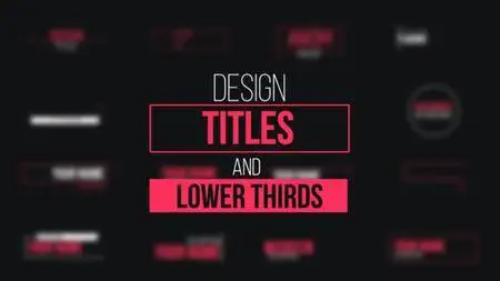 Design Titles and Lower Thirds - Project for After Effects (VideoHive)