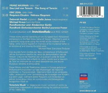 Deborah Riedel, Della Jones, Michael Kraus, Lawrence Foster - Waxman: The Song Of Terezin (1998)