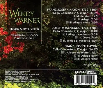Wendy Warner, Drostan Hall, Camerata Chicago - Haydn, Mysliveček: Cello Concertos (2013)