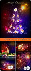 Christmas neon background