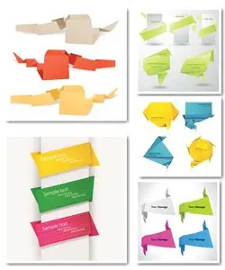 Origami Speech Banners 2