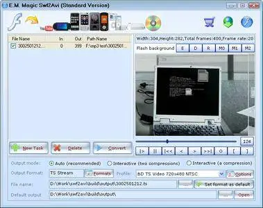 E.M. Magic Swf2Avi 6.8.0.128