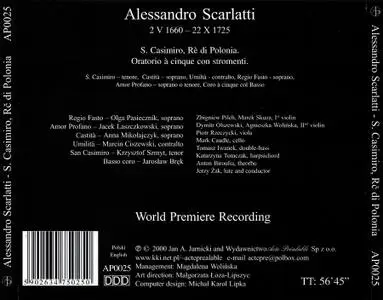 Jerzy Żak - Alessandro Scarlatti: San Casimiro, Rè di Polonia (2000)