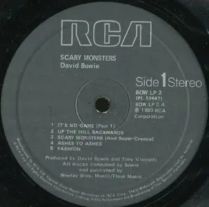  David Bowie ‎– Scary Monsters {Original UK} Vinyl Rip 24/96