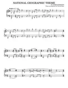 National Geographic Theme - Elmer Bernstein, TV Theme Song (Piano Solo)