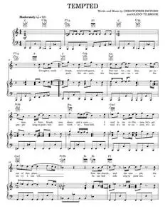 Tempted - Joe Cocker, Squeeze (Piano-Vocal-Guitar)