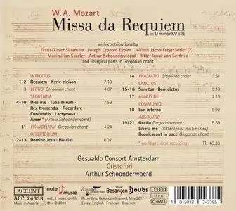 Gesualdo Consort Amsterdam, Cristofori & Arthur Schoonderwoerd - Missa da Requiem (2018)