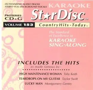Star Disk 153 Country Hits Today- 14 Songs Karaoke MP3G