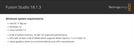 Blackmagic Design DaVinci Fusion Studio 18.1.3 Linux or macOs