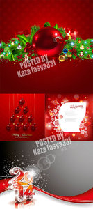 Red christmas cards 12