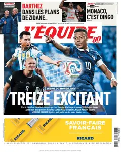 L’equipe du Mercredi 24 Juin 2026
