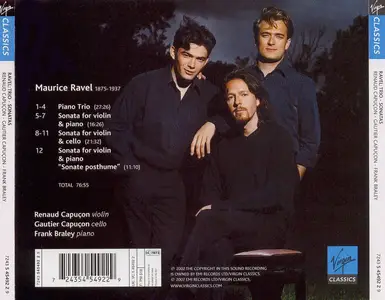 Gautier Capuçon, Renaud Capuçon, Frank Braley - Ravel: Sonatas & Trio (2002)