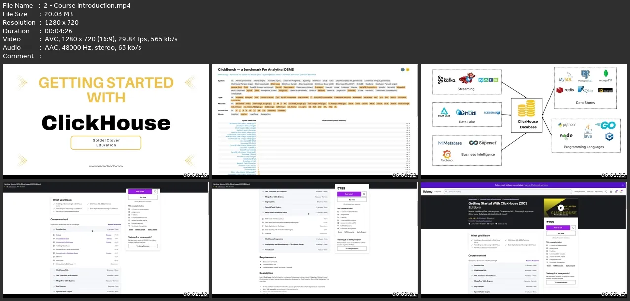 Learn Clickhouse® - A Fast Open-Source Olap Dbms