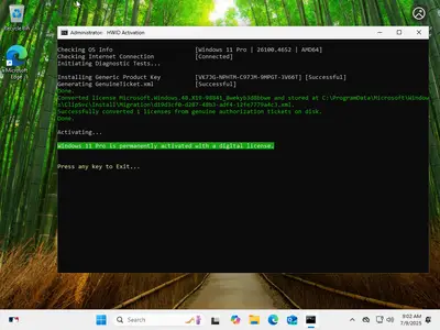 Windows 11 Pro 24H2 Build 26100.4652 (No TPM Required) Preactivated Multilingual July 2025