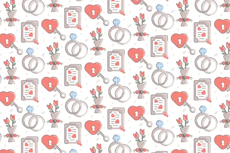 EE - Wedding And Love Pattern Background WV7H7ES