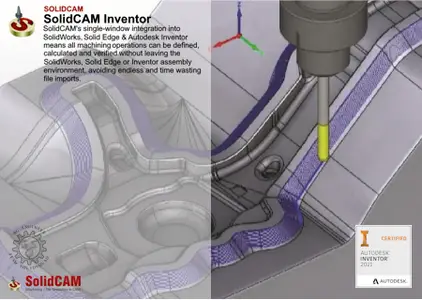 SolidCAM 2025 SP2 HF1 for InventorCAM with Documents and Training Materials