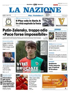 La Nazione Pisa Pontedera - 5 Maggio 2025