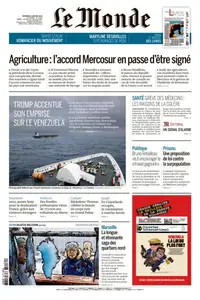 Le Monde du Vendredi 9 Janvier 2026