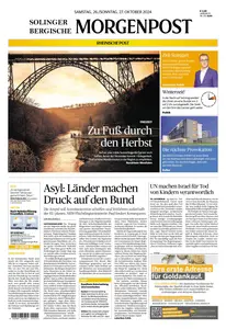 Solinger und Bergische Morgenpost - 26 Oktober 2024