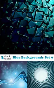 Vectors - Blue Backgrounds Set 9