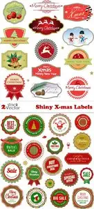 Vectors - Shiny X-mas Labels