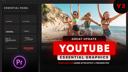 Youtube Essential Library - MOGRT for Premiere - Project for Premiere CC 2018 (VideoHive)