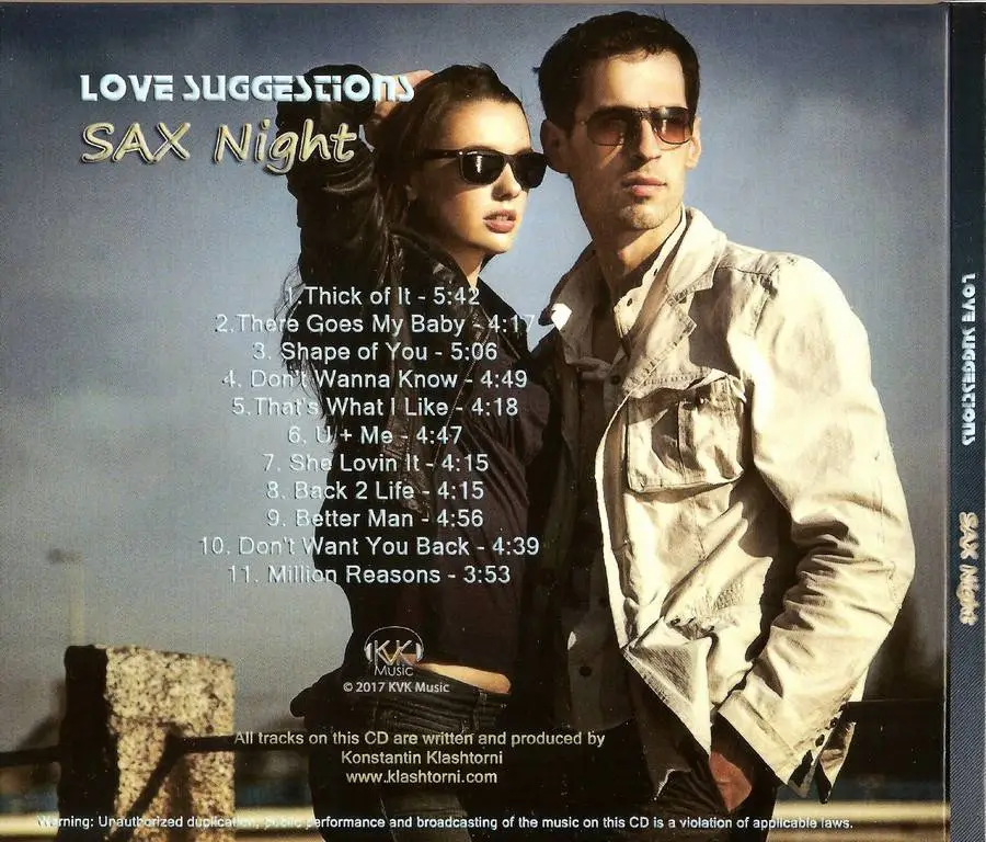 Konstantin Klashtorni - Love Suggestions: Sax Night (2017)