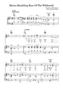 Marta (Rambling Rose Of The Wildwood) - Moises Simons (Piano-Vocal-Guitar (Piano Accompaniment))
