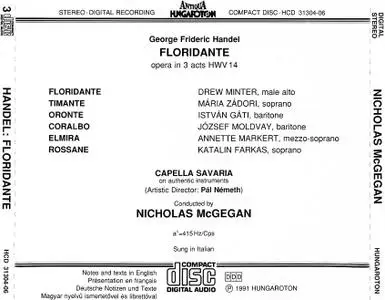 Nicholas McGegan, Capella Savaria - George Frideric Handel: Floridante (1991)