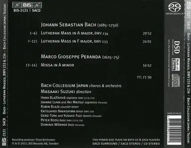 Masaaki Suzuki, Bach Collegium Japan - Johann Sebastian Bach: Lutheran Masses vol. II (2015)
