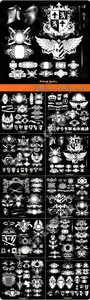 Medieval heraldry vector