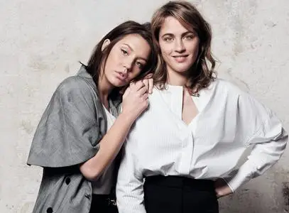 Adele Exarchopoulos and Adele Haenel by Laurent Humbert for Madame Figaro March 3, 2017