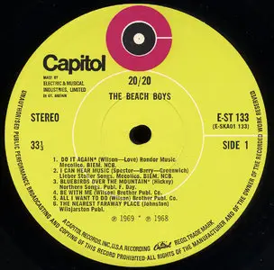 The Beach Boys - 20/20 (Capitol 1969) 24-bit/96kHz Vinyl Rip