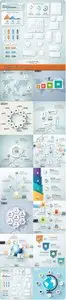 Infographics and diagram business concept vector 40