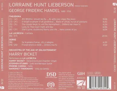 Lorraine Hunt Lieberson, Harry Bicket - George Frideric Handel: Arias from Theodora & Serse, Cantata 'La Lucrezia' (2004)