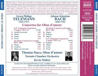 Thomas Stacy, Kevin Mallon, Toronto Chamber Orchestra - Telemann, J.S. Bach: Oboe d'amore Concertos (2008)