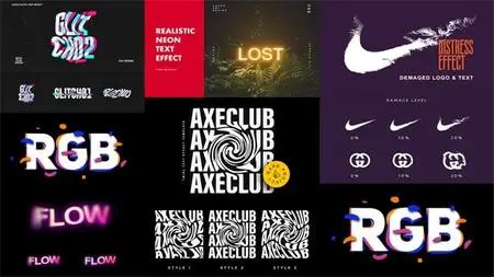 Realistic Editable Text Effects Collection for Photoshop
