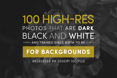 CreativeMarket - 100 Dark Black & White Backgrounds