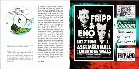 Fripp & Eno - Live In Paris 28.05.1975 (2014) {3CD Set Opal DGM3101}