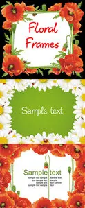 Floral Frames Vector